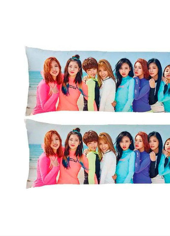 Подушка дакімакура Twice K-pop All декоративна ростова подушка для обіймання 40*100 No Brand (258993841)