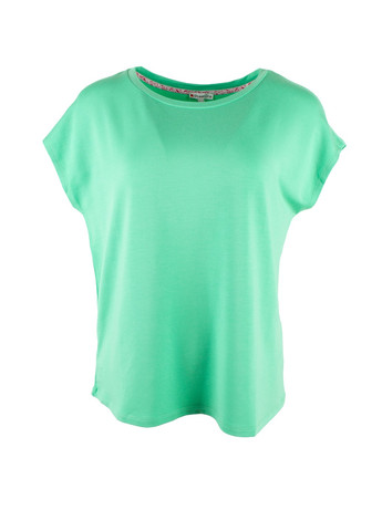 Зелена літня жіноча футболка зелена glowing days Street One