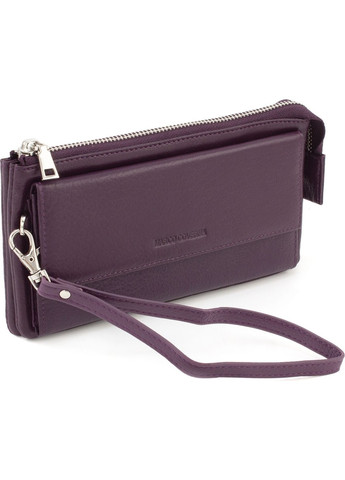Жіночий гаманець-клатч із блоком для карток на блискавці 10,5х20,5 6052-11(17082) Фіолетовий Marco Coverna (259752512)