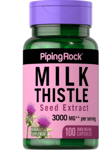 Milk Thistle Seed Extract 3000 mg 100 Caps Piping Rock (256725975)