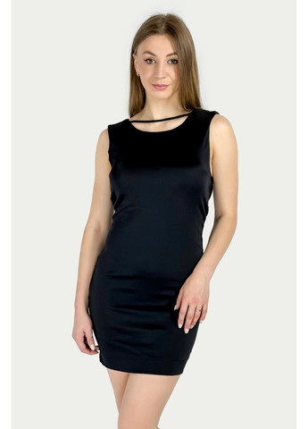 Черное коктейльное платье 0909/237/800 бандо Zara однотонное