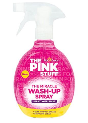 Средство для мытья посуды и чистки всех поверхностей жира The Miracle Wash-Up Spray 500мл The Pink Stuff (263356906)