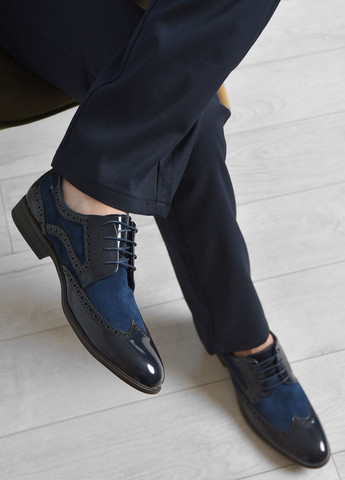 Туфлі чоловічі темно-синього кольору Let's Shop (266412253)