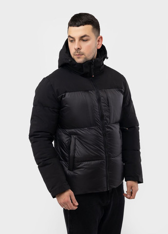 Чорна зимня чоловіча куртка колір чорний цб-00220282 Remain