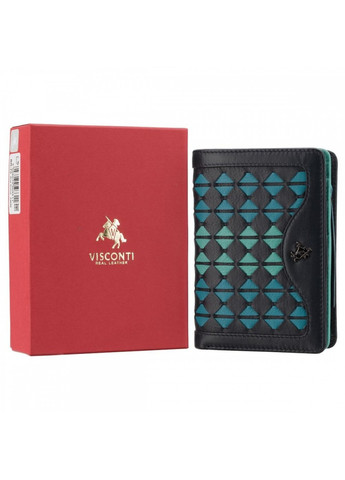 Жіночий шкіряний гаманець BR75 (Blue/Orchid) Visconti (276456828)