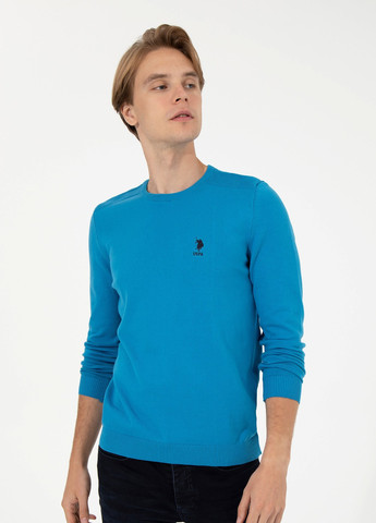 Синій светр чоловічий U.S. Polo Assn.