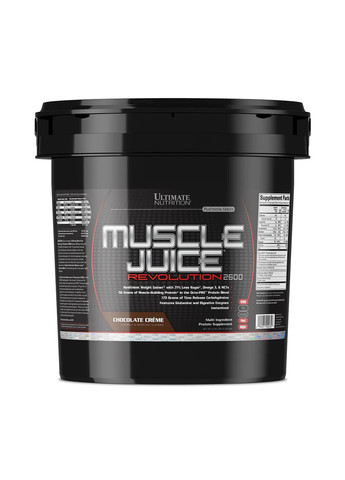 Высокобелковый Гейнер Muscle Juice Revolution 2600 - 5040г Ultimate Nutrition (278006981)