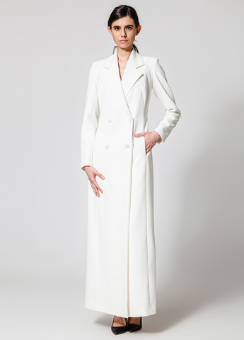 Белое деловое, праздничный белое платье-жакет платье-жакет Nai Lu-na by Anastasiia Ivanova однотонное