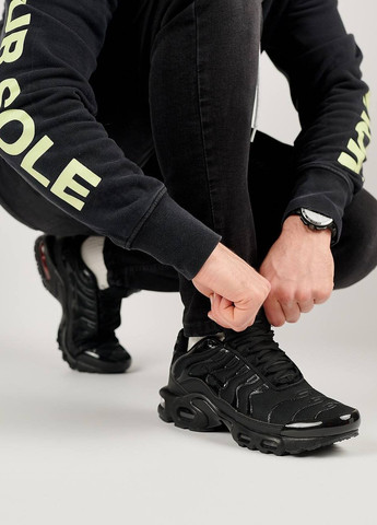 Черные демисезонные кроссовки мужские, вьетнам Nike Air Max Plus All Black