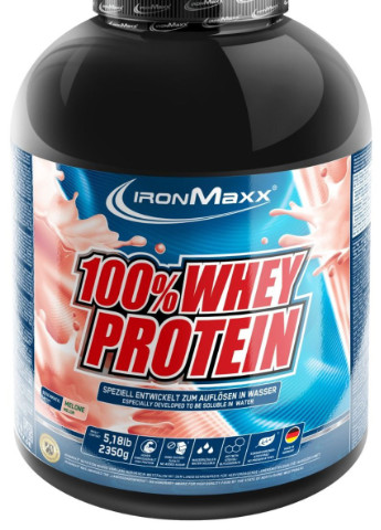 100% Whey Protein 2350 g (банка) /47 servings/ Melon Ironmaxx (256721479)