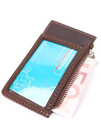 Оригінальний картхолдер з утримувачем для Apple AirTag з натуральної шкіри 11627 Коричневий Grande Pelle (267507222)