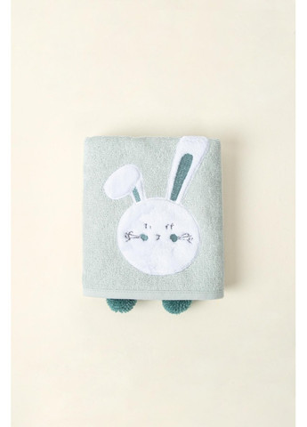 Irya рушник дитячий - bunny mint 50*75 ментоловий орнамент м'ятний виробництво - Туреччина