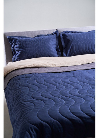 Набор хлопковый Silensa одеяло простынь наволочки синий двуспальный SoundSleep (259591981)