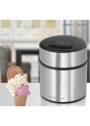 Мороженица фризер аппарат машинка для приготовления мороженого полуавтоматическая (476199-Prob) Серебристая Unbranded (277598247)