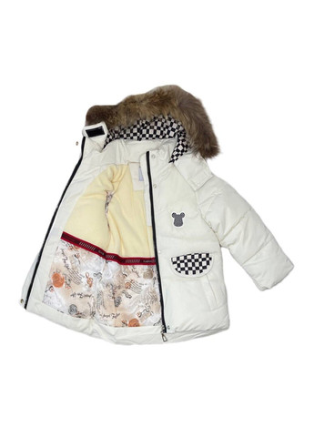 Молочная куртка для девочки Модняшки