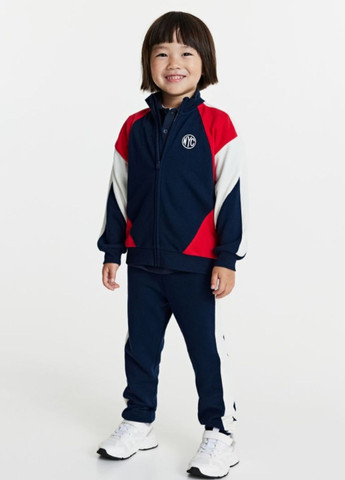 Спортивний костюм (толстовка+штани) дитячий комбінований, двунитка, 128-134 см, 8-9 р H&M (268998803)