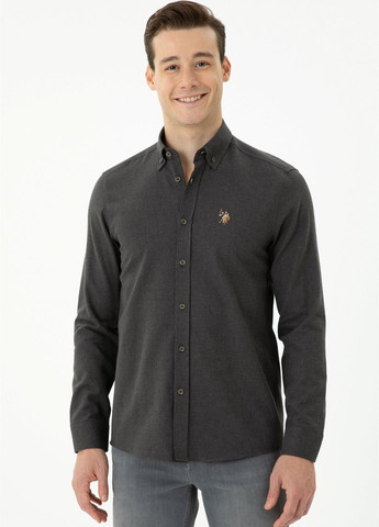 Темно-серая рубашка U.S. Polo Assn.