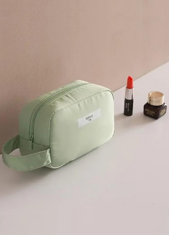 Косметичка органайзер сумка несессер для косметики аксессуаров мелких вещей нейлон экокожа 17х11х7 см (475991-Prob) Оливковая Unbranded (275394731)