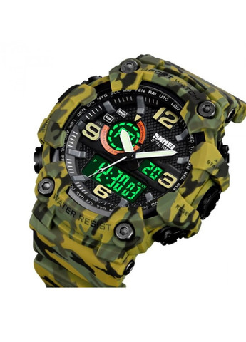 Наручний чоловічий спортивний годинник з підсвічуванням таймером будильником секундоміром 56х56х20 мм (475944-Prob) Камуфляж Unbranded (275068662)