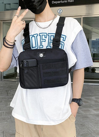 Нагрудна сумка Panda бронежилет 3066 чорна No Brand (258555831)