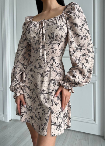 Бежева жіноча літня сукня колір бежевий р.42 437169 New Trend