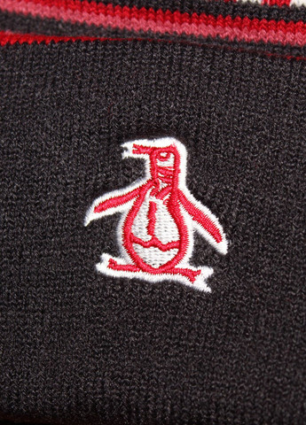 Шапка унисекс Original Penguin classic knit bobble hat in red (270016356)
