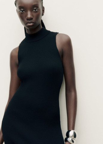 Чорна повсякденний плаття, сукня Zara однотонна