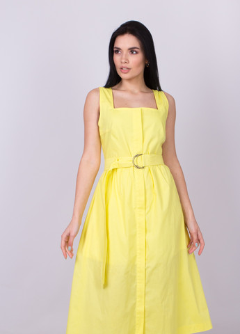 Жовтий повсякденний жіноча літня сукня SK