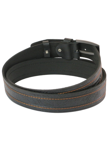 Шкіряний чоловічий ремінь 1014-38 Чорний DHSH: 135x3.8 см. Skipper (266142700)