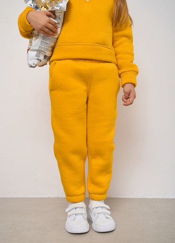 Теплый спортивный костюм для девочки цвет желтый р.110 444384 New Trend (266901696)