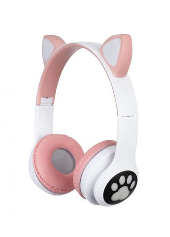 Наушники беспроводные Cat Ear VZV-24M Bluetooth с разноцветной LED подсветкой и кошачьими ушками Розовые No Brand (277233023)