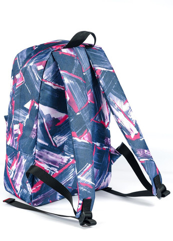 Середній яскравий жіночий рюкзак з абстрактним малюнком міцний водонепроникний з тканини молодіжний 14 л No Brand (260597018)