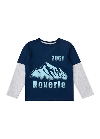 Лонгслів-футболка темно-синя Hoverla KRAKO (258310821)