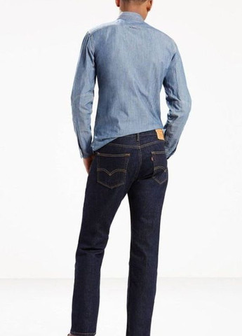Темно-синие демисезонные прямые классические джинсы levis 505 – rinse original 505 Regular Fit Levi's