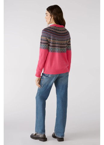 Комбинированный демисезонный женский свитер разные цвета джемпер Oui