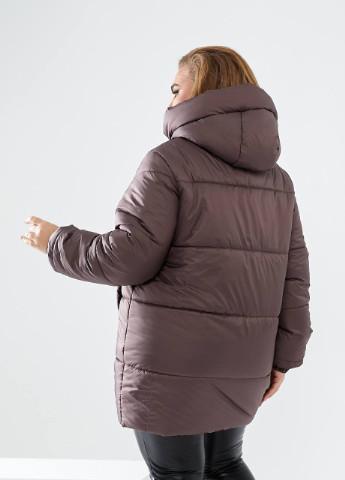 Темно-бежевая зимняя стеганая куртка Garna