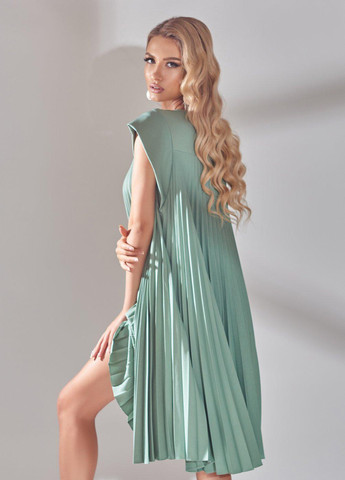 Зелена сукнi норма сукня у складку пліссе (ут000066563) Lemanta