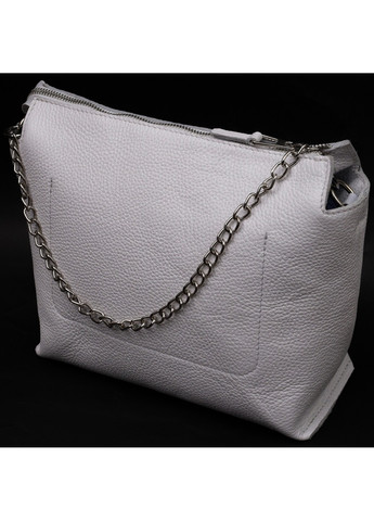 Вместительная женская сумка из натуральной кожи 11654 Белая Grande Pelle (267507225)