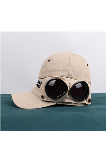 Кепка -Окуляри Hande Made (C.P. Company) з вигнутим козирком Чорна, Унісекс Brand Бейсболка (259018093)