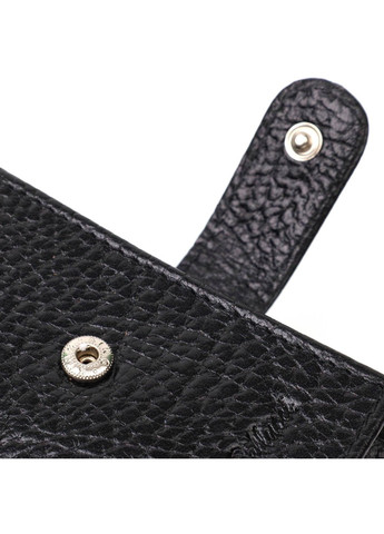 Стильний чоловічий гаманець горизонтального формату з натуральної шкіри 22015 Чорний Tony Bellucci (262158040)