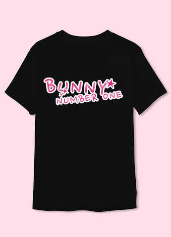 Черная футболка черная «bunny number one» Lady Bunny