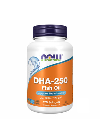 Рыбий Жир DHA 250 мг - 120 софтгель Now Foods (271405923)