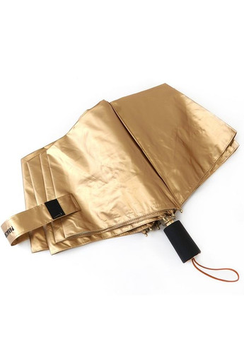 Золотой зонтик женский механический №3265 складной на 8 спиц золотистый с голубым Parachase средний система антиветер (262890236)