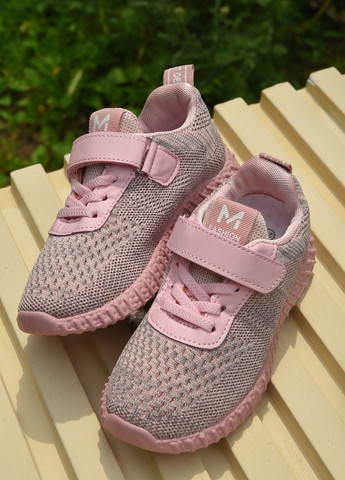 Рожеві осінні кросівки дитячі для дівчинки рожевого кольору Let's Shop