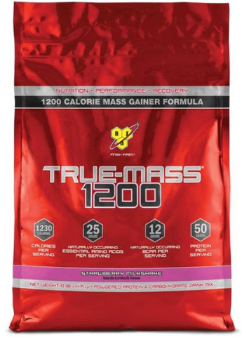 True-Mass 1200 4540 g /15 servings/ Strawberry BSN (256776902)