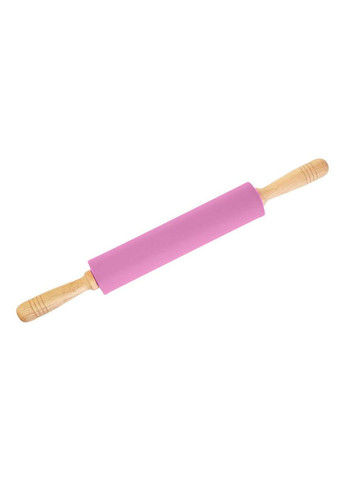 Скалка качалка для тіста силіконова з дерев'яними ручками 42.5 см Kitchen Master (261244997)