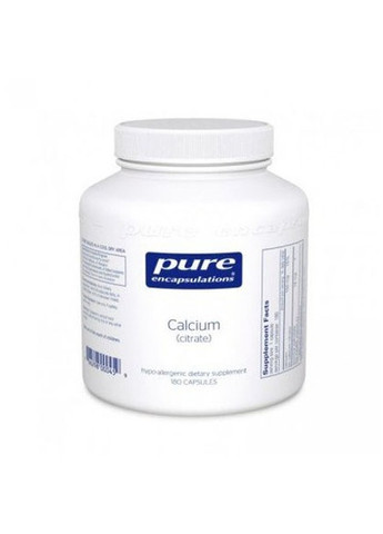 Calcium (citrate) 180 Caps Pure Encapsulations (258499367)