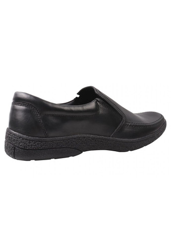 Черные туфли мужские из натуральной кожы, черные, украина Konors