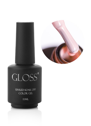 Гель-лак GLOSS 128 (кремово-розовый камуфлирующий), 11 мл Gloss Company пастель (270013743)