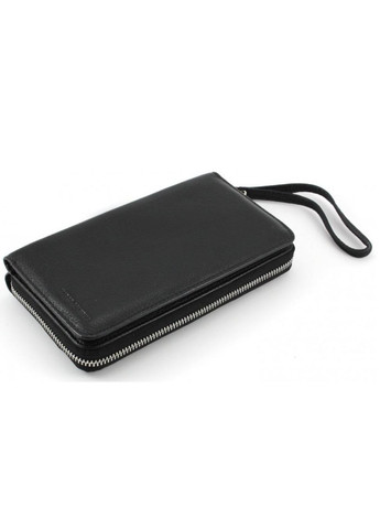 Кожаный мужской кошелек-клатч на молнии с блоком под карточки 19,5х11 3051-1 (18123) черный Marco Coverna (259752502)